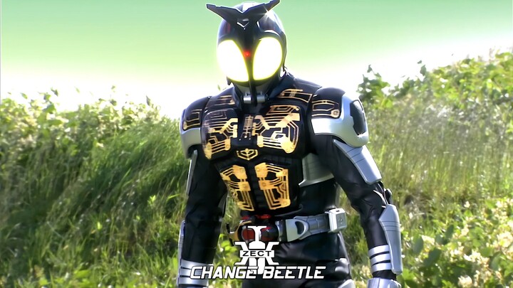 Kamen Rider Kabuto - Tiandao is kicked back to the parallel world by Black Kabuto