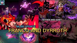 FRANCO AND DYRROTH MLBB UPDATE PATCH NOTES 1.7.44 #MLBBUPDATE #MLBBMGL #MLBB #LIKE #FYP