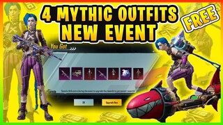 4 MYTHIC OUTFIT FREE | ISLAND DISCOVERY EVENT | NEW EVENT IN PUBG MOBILE