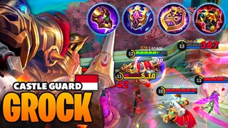 PERFECT CASTLE GUARD!! GROCK BUILD FULL TANK - Build Pro Player Grock - Mobile Legends [MLBB]