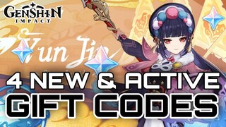 4 NEW Year CODES + Guaranteed 400 PRIMOGEMS | Genshin Impact 2022