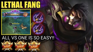 4 V.S 1!! Brody No Mercy!! | Lethal Fang Gameplay - Brody Best Build - Top 1 Global Brody Build MLBB