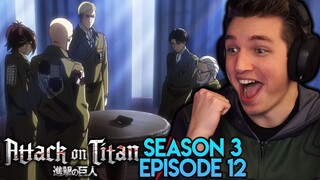THE PLAN TO RETAKE WALL MARIA!! | Attack on Titan REACTION Season 3 Episode 12