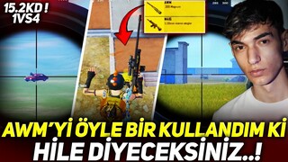 BU MAÇTA AWM'NİN DİLİ OLSA DA KONUŞSA ! SİZİ AWM'YE DOYURACAK O VİDEO / PUBG MOBİLE GAMEPLAY