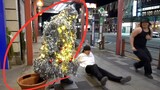 "Christmas Tree Human" Prank Super Best Reactions Tokyo & Sapporo Japan!!