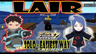 SHINRA X KONAN BEATING LAIR SOLO (EASIEST WAY) - ALL STAR TOWER DEFENSE