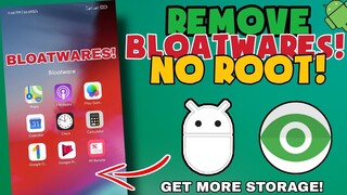 Paano i-uninstall ang mga pre-installed apps or BLOATWARES sa ating mga phone? NO ROOT NEEDED!