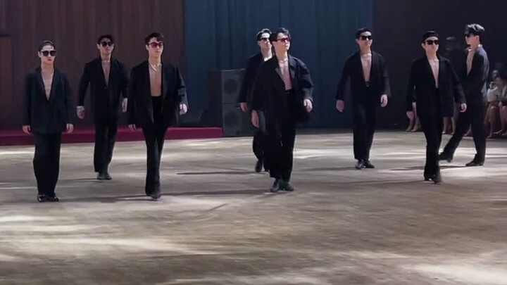 Boys dancing Latin dance, masculine, handsome and charming