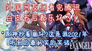 【原神】当外国网友得知腾讯白皮书评价原神“抄袭”崩坏3