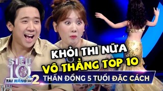 Vừa xuất hiện Thần Đồng Đu Dây 5 Tuổi đã được Trấn Thành, Hari Won đặc cách 'VÔ THẲNG TOP 10'