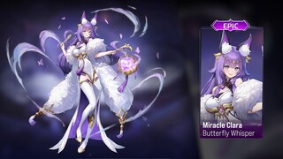 Miracle Clara Epic Skin - Butterfly Whisper Full Wallpaper, Model, Skills | Mobile Legends Adventure