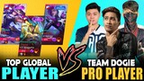 TOP GLOBAL PLAYER [Inuyasha, Eren, Spicey] vs. PRO PLAYER [Team Dogie Nexplay] ~ Mobile Legends