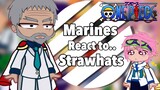 Marines React to Strawhats || One Piece