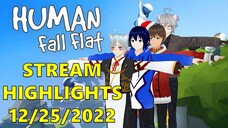 Livestream Highlights | Human Fall Flat Christmas Sportsfest | #Vcreator #Vtuber