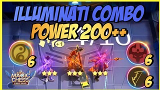 ILLUMINATI COMBO POWER 200++ ! 3 STAR WANWAN + 3 STAR MOSCOV + 3 STAR TERIZLA ! MAGIC CHESS