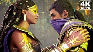 Emperor Rain & Empress Tanya Romance All Scenes - Mortal Kombat 1 Khaos Reigns