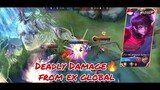 Is It Dyrroth Too Buffed Deadly Damage Gameplay By AKDyrroth #mobilelegends #mbllcreatorcamp #fixed