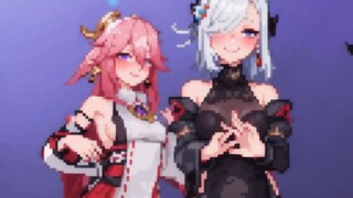 [Pixel Style Transformation] Shenhe Epic Enhancement~| Genshin Impact ❤️