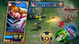 NEW LESLEY 100% OVERPOWERED BUILD🔥(DAMAGE HACK) | MLBB