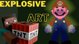 Minecraft pixel art Super Mario
