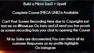 Build a Micro SaaS +  Upsell course download