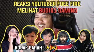 REAKSI YOUTUBER FREE FIRE NGE REACTION BUDI01 GAMING!! - FREE FIRE INDONESIA