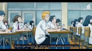 Tokyo revengers - takemichi berteman baik dengan mikey dan draken | takemichi & hina