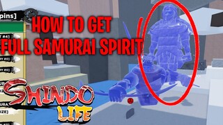 (NOT CLICKBAIT) HOW TO GET FULL SAMURAI SPIRIT | SHINDO LIFE