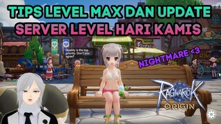 TIPS LEVEL MAX DAN UPDATE SERVER LEVEL RAGNAROK ORIGIN