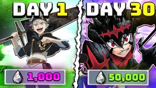 I Spent 30 Days Without Summoning (Black Clover Mobile)