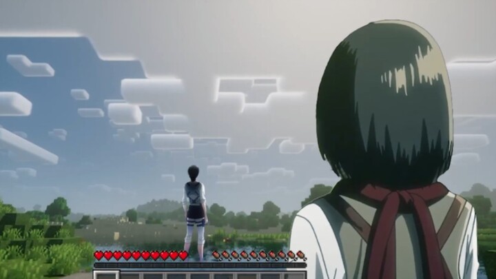 [Eren x Mikasa] Entering the village