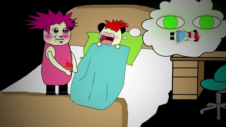 [Animasi patung pasir] Rambut Merah Kecil sedang bermimpi