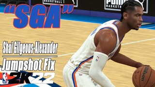 Shai Gilgeous Alexander Jumpshot Fix NBA2K22