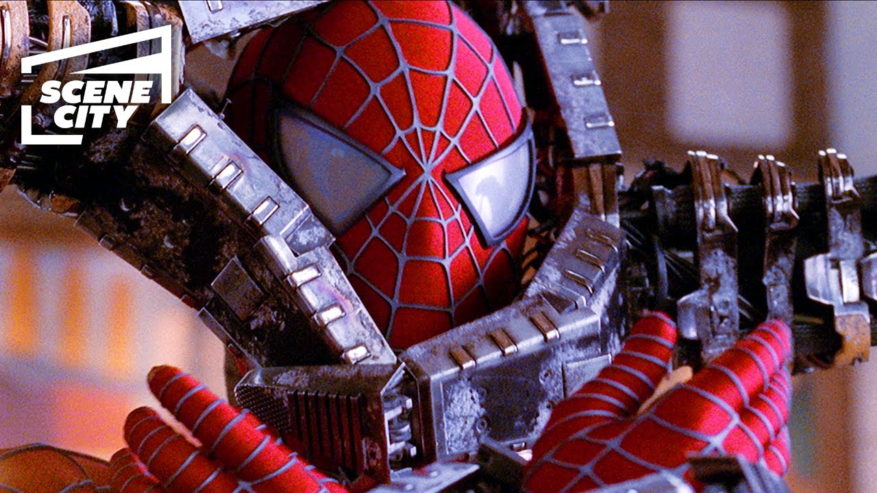 Spider-Man 2: Bank Fight Scene (TOBEY MAGUIRE, ALFRED MOLINA SCENE) -  Bilibili