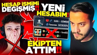 HESABIMIN ADINI ÇALDIRMIŞ! EKİPTEN ATTIM! YENİ HESAP İSMİM! PUBG Mobile