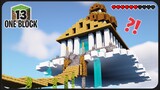Membuat Istana di Atas Awan untuk Dijadikan Storage Room ! || Minecraft Survival One Block Pt.13