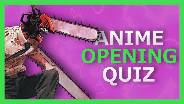 Anime Opening Quiz | 50 Questions #anime