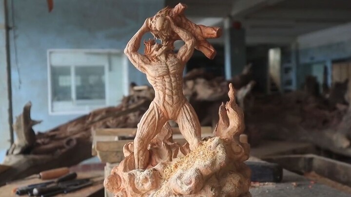 [Wood Carving] Attack on Titan Allen, come on, give your heart!