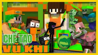 [ Lớp Học Quái Vật ] BUỔI HỌC CHẾ TẠO - ĐẠI CHIẾN VŨ KHÍ YOMOST | Minecraft Animation