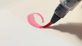 【Life】Brush lettering | Lettering with aqua brush pen slow-mo | 🍒✨