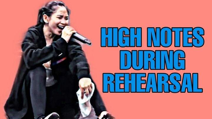 Sarah Geronimo - High Notes during Reeharsals