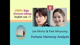 Lee Min ho & Park Min young (Fortune Harmony Analysis)