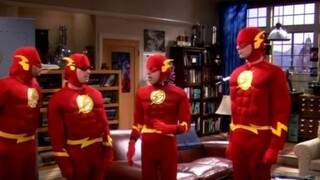 Được Penny mời đến dự tiệc hóa trang, Sheldon và bạn bè đều hóa trang thành The Flash.