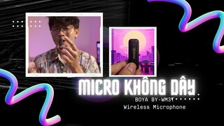 CHO BẠN NGHE ÂM THANH TỪ MICRO BOYA BY-WM3T #mvcthinh