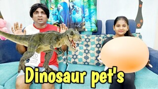 Dinosaur pet's for Monika | comedy video | funny video | Prabhu Sarala lifestyle