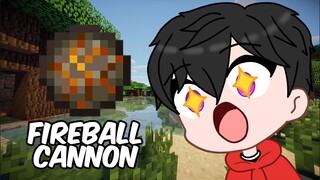 Fireball Cannon Minecraft Hack!