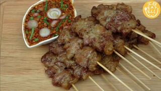 หมูปิ้งนมสดคีโต // เมนูคีโต by IB