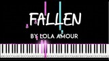 Fallen by Lola Amour piano synthesia piano tutorial + sheet music