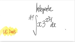 UC Davis: #9 exp integral ∫x 3^(x^2+1) dx