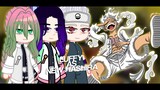 Hashiras React To Monkey D. Luffy as New Hashira | One Piece | Demon Slayer | 🇺🇲🇧🇷 | V i n s m o k e